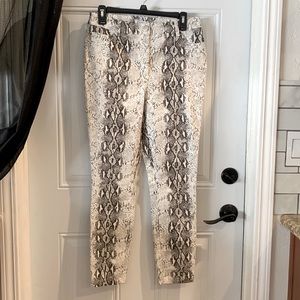 Carolina Belle Snake Print Jeans 6, 5 pocket, super stretchy